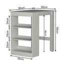 Ver imagem 3 de Mesa Banqueta 2 Lugares Nova Mobile