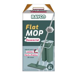 Mop Flat Rodo Magico Esfregao Limpeza Balde Fit Lava e Seca Multiuso Rayco 18020 - 6 Mop Flat Rodo Magico Esfregao Limpeza Balde Fit Lava e Seca Multiuso Rayco 18020 - 6