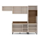 Ver imagem 3 de Cozinha Completa Koya 8 Portas 4 Gavetas 40250041 Creme - Politorno