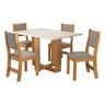 Conjunto De Mesa Viero Milani Com 4 Cadeiras - 2
