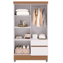 Ver imagem 6 de Guarda Roupa Solteiro 103cm com 4 Portas Ideal Flex Branco - Vila Rica