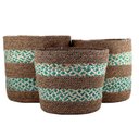 Ver imagem 2 de Jogo De Cestas Redondas L'Hermitage 3 Pçs Em Fibra Natural