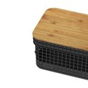 Ver imagem 4 de Cesto Organizador Grid com Tampa em Bambu 2,5L ou Preto