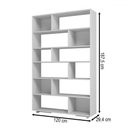 Ver imagem 3 de Estante para Livros 5 Prateleiras Branco Be 47 - Brv