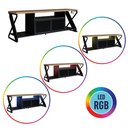 Ver imagem 5 de Rack Gamer com LED Estilo Industrial Telado para Televisão até 60 Polegadas
