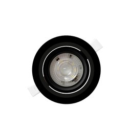 Luminária de Teto Spot Preto Led Taschibra Alltop Par20 Redondo Embutir 7w Luz Neutra 4000k - 1