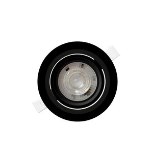 Luminária de Teto Spot Preto Led Taschibra Alltop Par20 Redondo Embutir 7w Luz Neutra 4000k