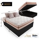 Ver imagem 2 de Cama Box Baú Casal + Colchão de Molas Ensacadas Anjos Classic 138cm
