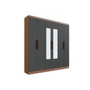 Ver imagem 2 de Guarda Roupa Casal 6 Portas c/Esp PH1127 Nog/Grafite Herval