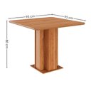 Ver imagem 2 de Mesa de Jantar 4 Lugares Tampo Mdf 95x95 Cm 21131 Cinamomo Molci