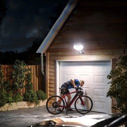 Luminaria Solar Sensor Movimento Presença Controle LED Branco Frio Parede Rua Jardim Quintal Casa Se - 4