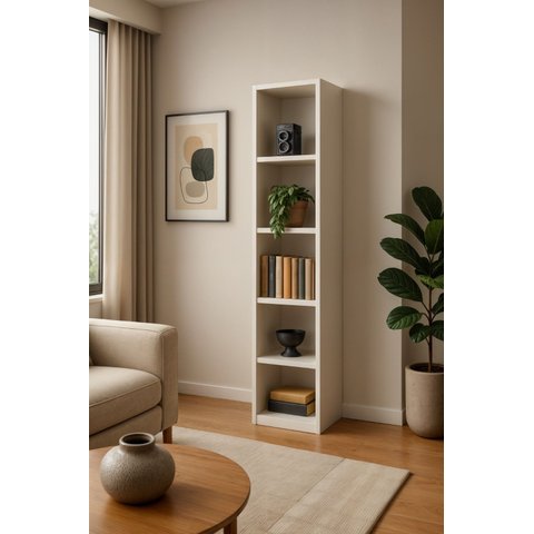 Armário Colmeia com 5 Nichos Multiuso Branco Cód.302