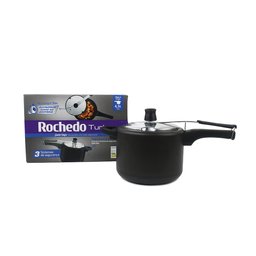 Panela de Pressão Rochedo Turbo Antiaderente 4,5l Preta Ir45 - 2