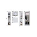 Ver imagem 2 de Quarto Completo Alpes 6 Portas 1 Gaveta MDP 97cm Branco e Rosa Luciane