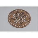 Ver imagem 1 de Base Tampa Arabesco Mdf Crochê Fio Malha Redonda 15cm - 10un