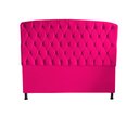 Ver imagem 2 de Kit Dubaí Cabeceira de Cama Box Casal e Recamier Baú 140 Cm Suede Rosa Pink do Lar Móveis