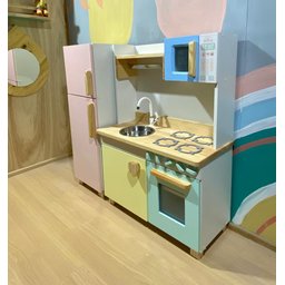 Cozinha Super Cheff Colorida com Suporte de Pano - Brinquedo Infantil - 1