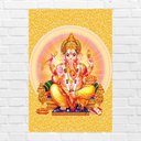 Ver imagem 1 de Placa Decorativa Mdf Ganesha Tamanho 20x27cm Modelo 3