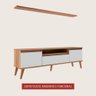 Rack para Tv com Prateleira 180cm Retro Mdf Freijo com Branco Dallas - On Móveis - 3