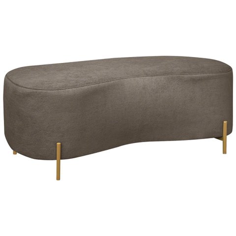 Puff Recamier Orgânico Maitê 1mt Quarto Loja Bouclê Marrom