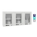 Ver imagem 4 de Armário De Cozinha De Aço Aéreo Triplo Médio Telasul Branco