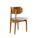 Ver imagem 2 de Kit 2 Cadeiras Maciça Encosto Madeira Curvada- Organick- Sala Nobre