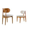 Ver imagem 1 de Kit 2 Cadeiras Maciça Encosto Madeira Curvada- Organick- Sala Nobre