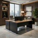 Ver imagem 3 de Plataforma 2 Lugares 900x1200x700 Castanho Tannat /preto C/caixa/ 4 Tomadas Eletricas