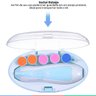 Kit Manicure Elétrico Portátil Para Bebês e Adultos Com Lixas e Estojo Branco e Azul Buba - 4