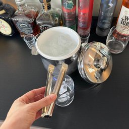 Mini Pegador de Gelo Aço Inox Lyor 14cm Multiuso para Frios - 9