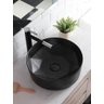 Cuba de Apoio Evier Preto Fosco Geométrica Black Matte - 7