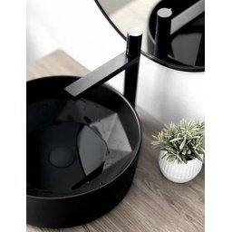 Cuba de Apoio Evier Preto Fosco Geométrica Black Matte - 4