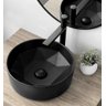 Cuba de Apoio Evier Preto Fosco Geométrica Black Matte - 3
