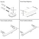 Ver imagem 7 de Kit Acessórios Para Banheiro Preto Fosco 6 Peças ELG