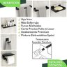 Kit Acessórios Para Banheiro Preto Fosco 6 Peças ELG - 2