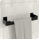 Ver imagem 4 de Kit Acessórios Para Banheiro Preto Fosco 6 Peças ELG