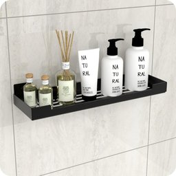 Kit Acessórios Para Banheiro Preto Fosco 6 Peças ELG - 9