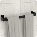 Ver imagem 3 de Kit Acessórios Para Banheiro Preto Fosco 6 Peças ELG