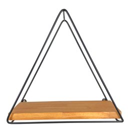 Nicho Mini Triângulo Carvalho e Preto - 4