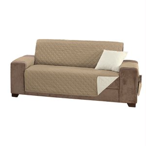 Protetor de Sofá King 3 Lugares Manu 100% Poliéster:cáquipalha