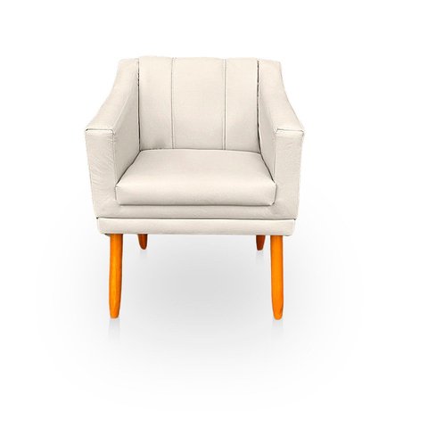 Poltrona Cadeira para Sala Versátil e Moderna Millie Corino