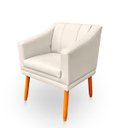 Ver imagem 3 de Poltrona Cadeira para Sala Versátil e Moderna Millie Corino