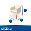 Ver imagem 5 de Poltrona Cadeira para Sala Versátil e Moderna Millie Corino