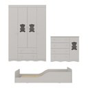 Ver imagem 7 de Quarto Infantil Completo com Minicama Montessoriana Doçura Multimóveis MP4882 Off White
