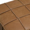 Ver imagem 5 de Puff Decorativo Retangular para Sala Living 70cm Sirah L06 Couro Camel - Lyam Decor