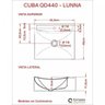 Kit Cuba Q440 com Torneira 1198 Metal e Válvula 1 Pol. Sifão Pvc e Flexível Compace - 8