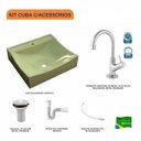 Ver imagem 3 de Kit Cuba Q440 com Torneira 1198 Metal e Válvula 1 Pol. Sifão Pvc e Flexível Compace