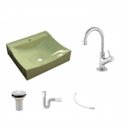 Ver imagem 2 de Kit Cuba Q440 com Torneira 1198 Metal e Válvula 1 Pol. Sifão Pvc e Flexível Compace