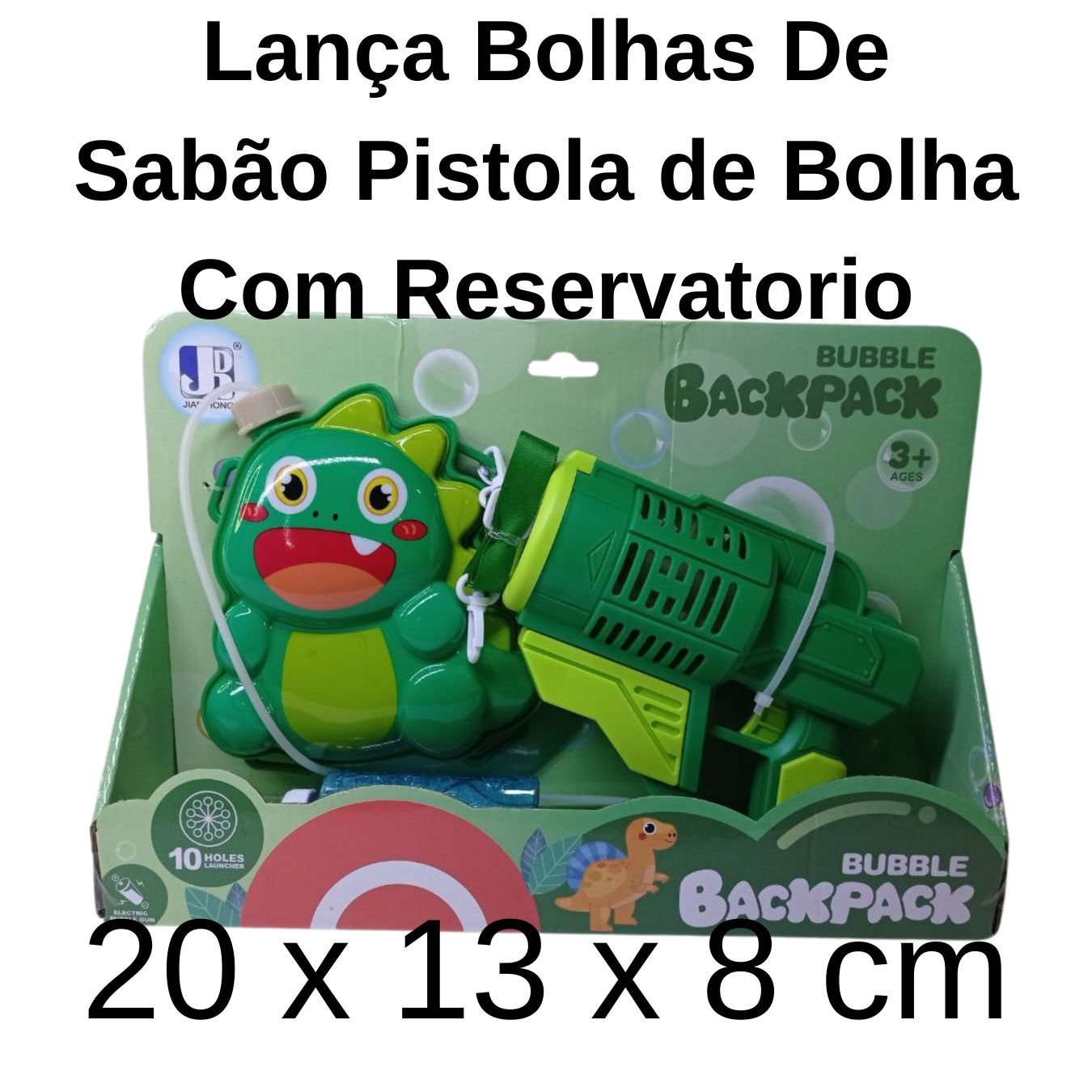 Lança Bolhas De Sabão Pistola Bolha Reservatorio Cor:verde - 2