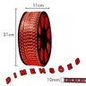 Fita Led Direta Vermelha Rolo 100 Metros Dupla Face Sanca Gesso Quarto Sala Recepçao Iluminaçao Come - 3